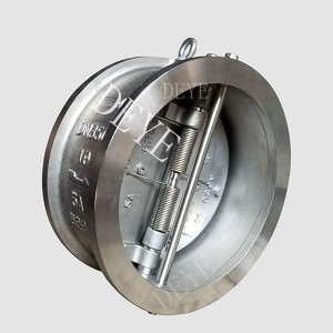 Válvula de retención Wafer de aceiro inoxidable con asento metálico CVS-0150-6W