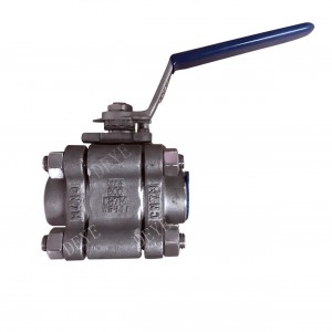 Alloy20 steel ball valve nga adunay 2pc nga lawas