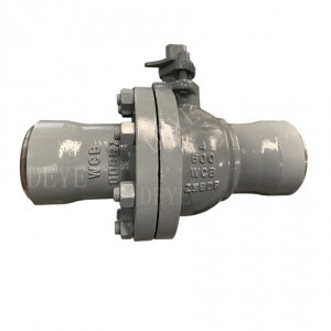 ເຫຼັກກ້າ WCB 600LBS BW ball valve ມີຮ່າງກາຍ 2pc (BV-600-04W)