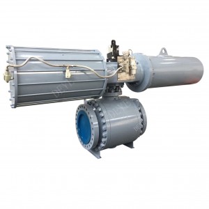 API 600LBS cast steel ball valve nga adunay pneumatic actuator (BV-0600-08-P)