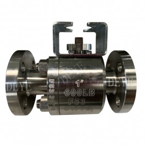 Forged super Duplex stainless steel flanged ball valve