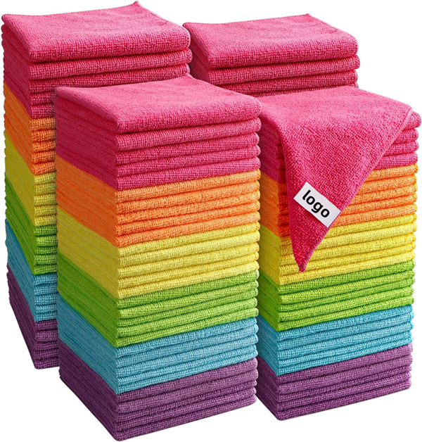 Highly Absorbent Cleaning Rags Lit Free Streak Free Microfiber Towels