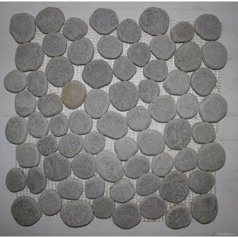 30.5×30.5 सेमी क्वार्जाइट प्राकृतिक पत्थर कंकड़ मोज़ेक टाइलें