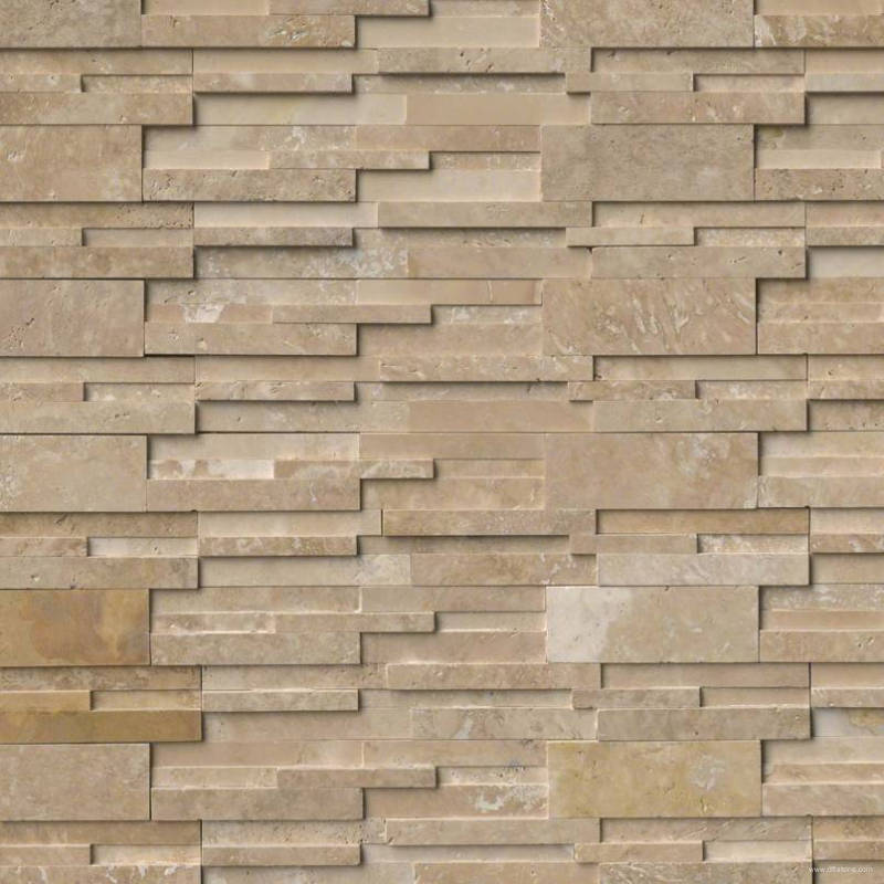 Fixed Competitive Price Sandstone Walling - 3D Honed Travertine Natural Stone Cladding – DFL