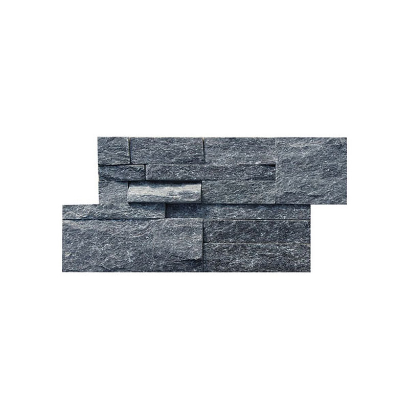 18×35cm Smuk sort kvarsit natur stablet sten