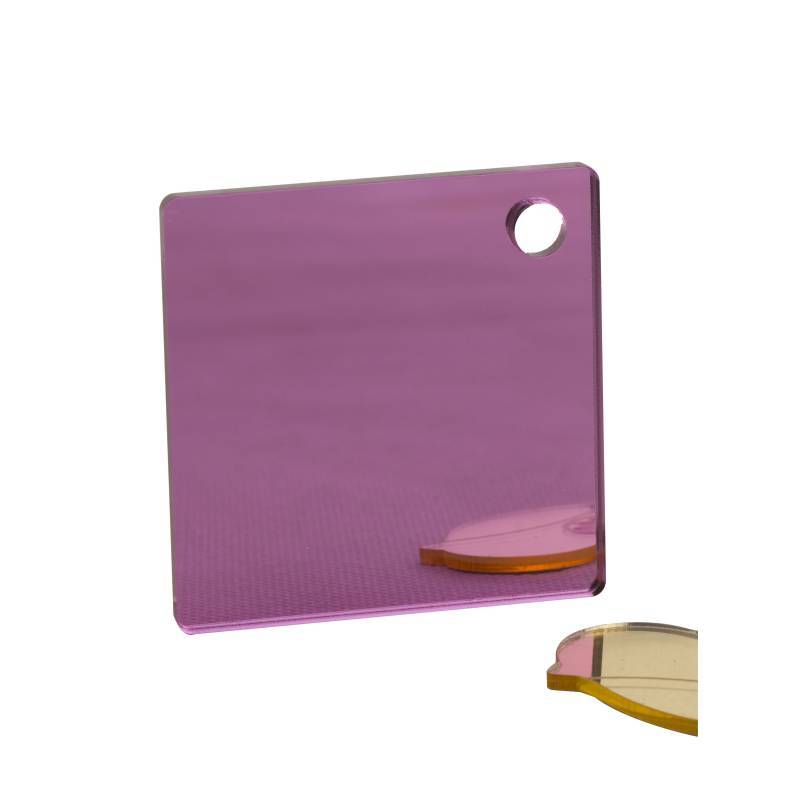 Folha de acrílico com espelho rosa, folha de acrílico com espelho colorido Imagem em destaque