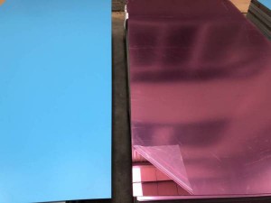 Roze spiegel acrylplaat, gekleurde spiegel acrylplaten