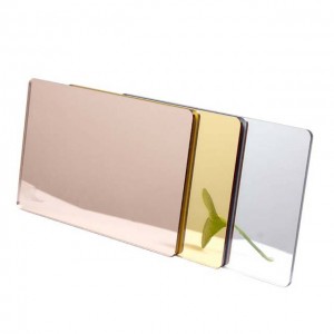 China Acrylic Sheet 5mm Rose Gold Mirror Acrylic