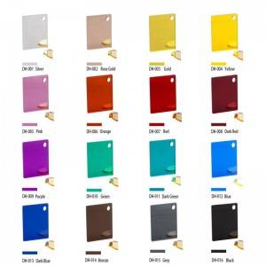 အရောင်အသွေး ကြီးမားသော Acrylic Mirror Sheet တင်သွင်းသူများ
