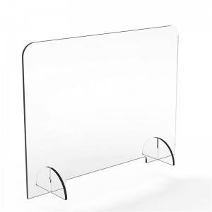 Plexiglass միջնորմ Դյուրակիր փռշտոցի պաշտպանիչ պատնեշ՝ վաճառասեղանին բուֆետների համար