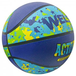 8 panels 29.5 inch full size rubber outdoor basketball for students or kids