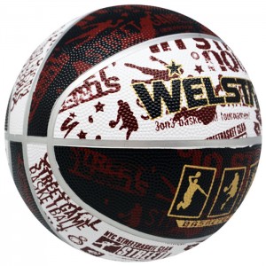Official Size 7 cheap colorful rubber basketball with custom printing logo