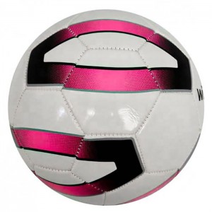 Sports Challenger Series Soccer Ball Custom Shiny Leather Covered Football