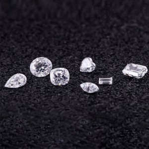 Brilliantslebet syntetisk diamant DEF VS2 1 karat Lab dyrket diamant Pris pr. karat