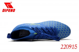 Les chaussures de football hautes DIFENO avec crampons de laçage conviennent aux chaussures d'entraînement de football pour hommes/femmes, chaussures en gazon naturel
