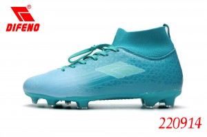 DIFENO Машки фудбалски чевли со долги нокти со висока јака против лизгање, отпорни на абење, професионални чевли на отворено или природна трева