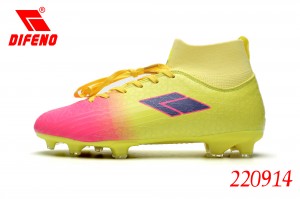 أحذية DIFENO الرجالية ذات الياقات العالية الطويلة والمضادة للانزلاق والمقاومة للاهتراء أحذية كرة القدم الاحترافية في الهواء الطلق أو أحذية العشب الطبيعي