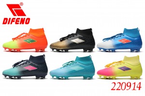 DIFENO Ανδρικά παπούτσια ποδοσφαίρου με μακριά νύχια με ψηλό γιακά, αντιολισθητικά, επαγγελματικά παπούτσια εξωτερικού χώρου ή φυσικό χλοοτάπητα
