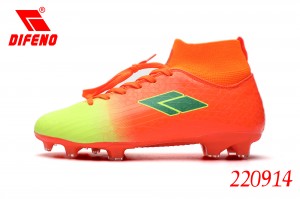 DIFENO Ανδρικά παπούτσια ποδοσφαίρου με μακριά νύχια με ψηλό γιακά, αντιολισθητικά, επαγγελματικά παπούτσια εξωτερικού χώρου ή φυσικό χλοοτάπητα