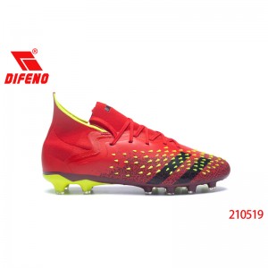 DIfeno Predator Freak + Firm Ground Cleat, Lace Up Men's Athletic Soccer Football Cleats