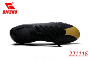 DIFENO ເກີບກິລາບານເຕະຜູ້ຊາຍຍາວສະແຕນເລດເປັນມືອາຊີບ pointy football shoes Wear-resistant wrapping training shoes Natural grass non-slip football shoes