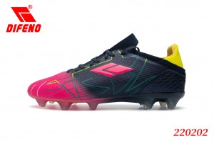 DIFENO Adidași de antrenament în aer liber, cu vârf de jos, pantofi de fotbal pentru teren elastic, cu vârf lung, pantofi de gazon anti-alunecare