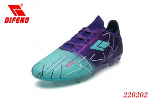 DIFENO Low top outdoor training sneakers Long spike elastis ground football shoes Non slip nail lawn shoes