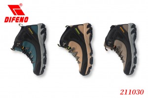 DIFENO Надворешни планинарски чевли, машки водоотпорни, против лизгање, отпорни на абење, говедска кожа, машки високи чизми за дишење, спортско планинарење