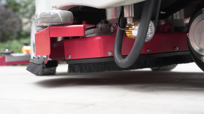 This mini electric street sweeper costs less than a lawn mower