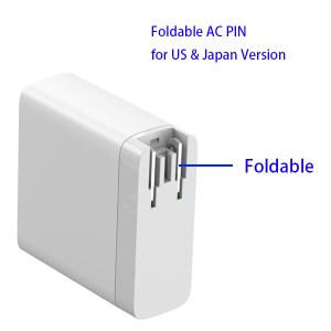 140W GaN Apple Macbook pro charger nga bersyon sa US ug Japan