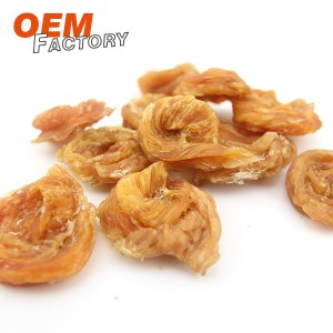 Dried Chicken Roll & Cheese Dry Dog Treats Χονδρική και OEM