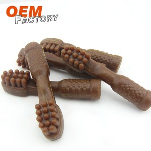 I-Healthy Carrot Dental Toothbrush Wholesale kanye ne-OEM Dog Chew Treat