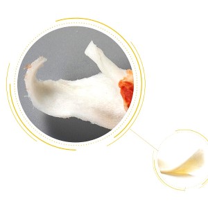 DDC-06 Rawhide Knot Twined dening Chicken Dog Treats Supplier