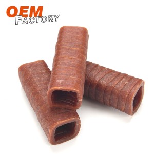 Hollow and Screwed Dental Care Bone na may Duck Long Lasting Dog Chews Wholesale at OEM