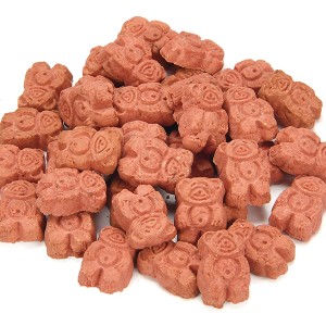 DDBC-08 Biscotti a forma di orso al mirtillo rosso, dolcetti per cani a basso contenuto di grassi