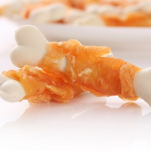 DDC-13 White Calcium Bone Twined by Chicken Dog Treats Manufacturers