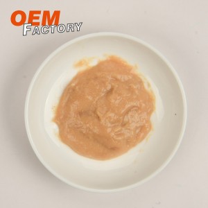 ໄກ່ບໍລິສຸດ Puree ອາຫານວ່າງທີ່ມີທາດໂປຼຕີນສູງສໍາລັບຫມາແລະແມວ, Liquid Pet Cat ປິ່ນປົວ OEM / ODM