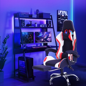 Gaming-Stuhl aus PU-Leder mit hoher Rückenlehne