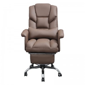 Brown high-back manager executive office chair