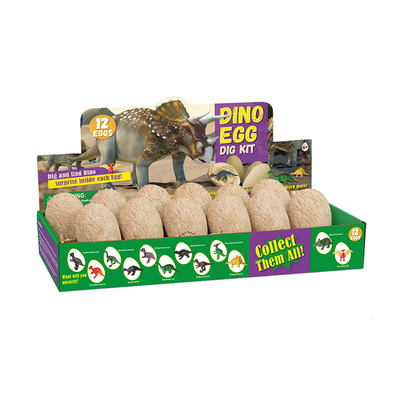 12 bucăți de jucării cu ouă de dinozaur pentru băieți și fete