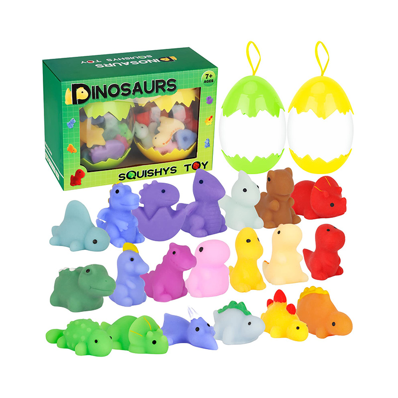 20Pcs/Set Dinosaur Mochi Squishies Toy for Kids Party Favors