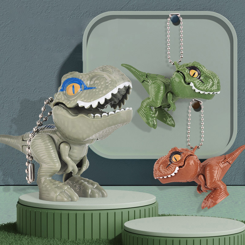 Dinosaur Toys Toys Jini Dino Keychain Snap On Backpack Keychain