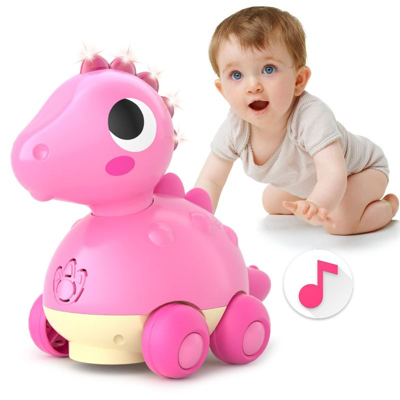 Baby Girls Toys 18 Moannen Touch & Go Crawling Dinosaur