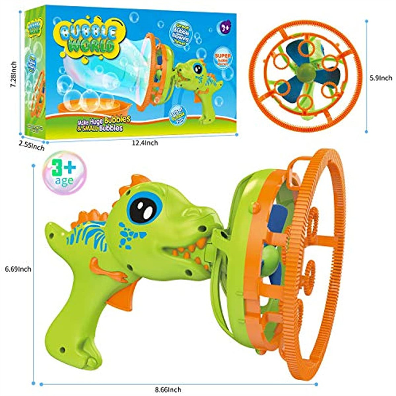 Dinosaur Bubble Blower Toys foar bern en pjutten