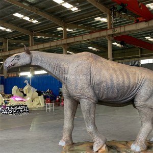 Rhino qauv hluav taws xob animatronic prehistoric tsiaj qauv rau lub tiaj ua si