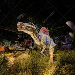 Tamaina naturala emulazio handiko dinosauro modelo animatronikoak