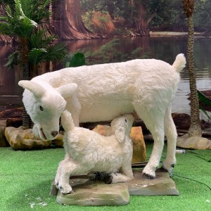 Οθόνη Μουσείου Ρεπλίκα Animatronic Goat σε φυσικό μέγεθος (AA-62)