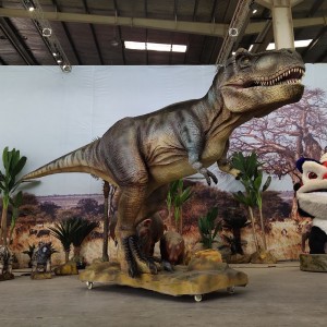 Опрема за паркот Јура Аниматронски модели на диносауруси 3м Т Рекс
