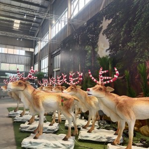 Mga custom na modelo ng Christmas reindeer na mga modelo ng giraffe at mga modelo ng hayop sa kagubatan