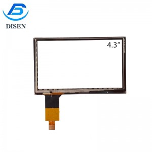 4.3inch CTP Capacitive Touch Screen Panel ya TFT LCD Display